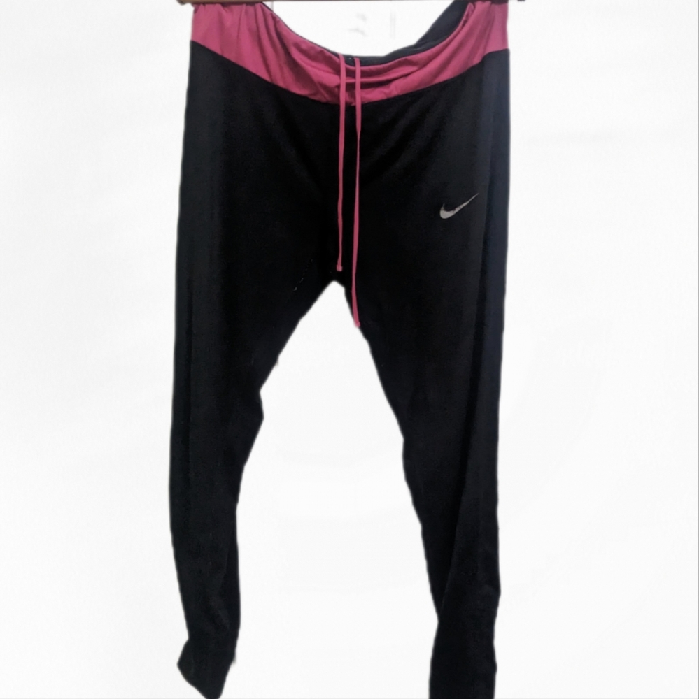 Nike Pull On Athletic Running Workout Pants Womens Size Small XL Black Pink.